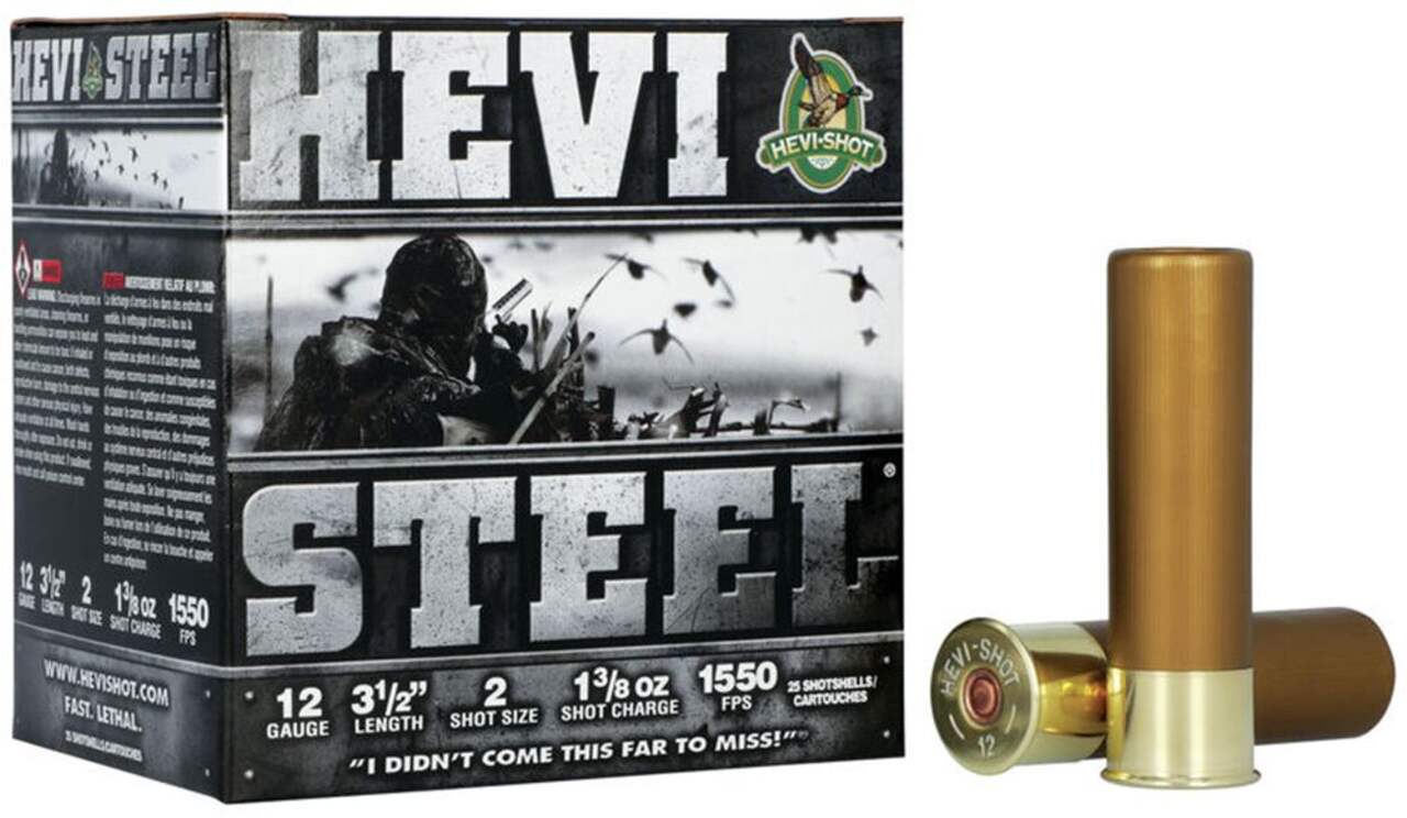 Hevi-Steel 12-Gauge 3.5-in #2 Waterfowl Ammunition, 1-3/8-oz