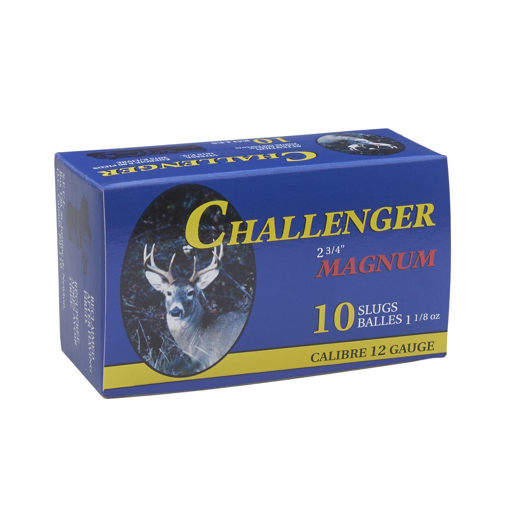 Challenger Slug Ammunition, 12 Gauge, 23/4in, 11/8 oz. Canadian Tire