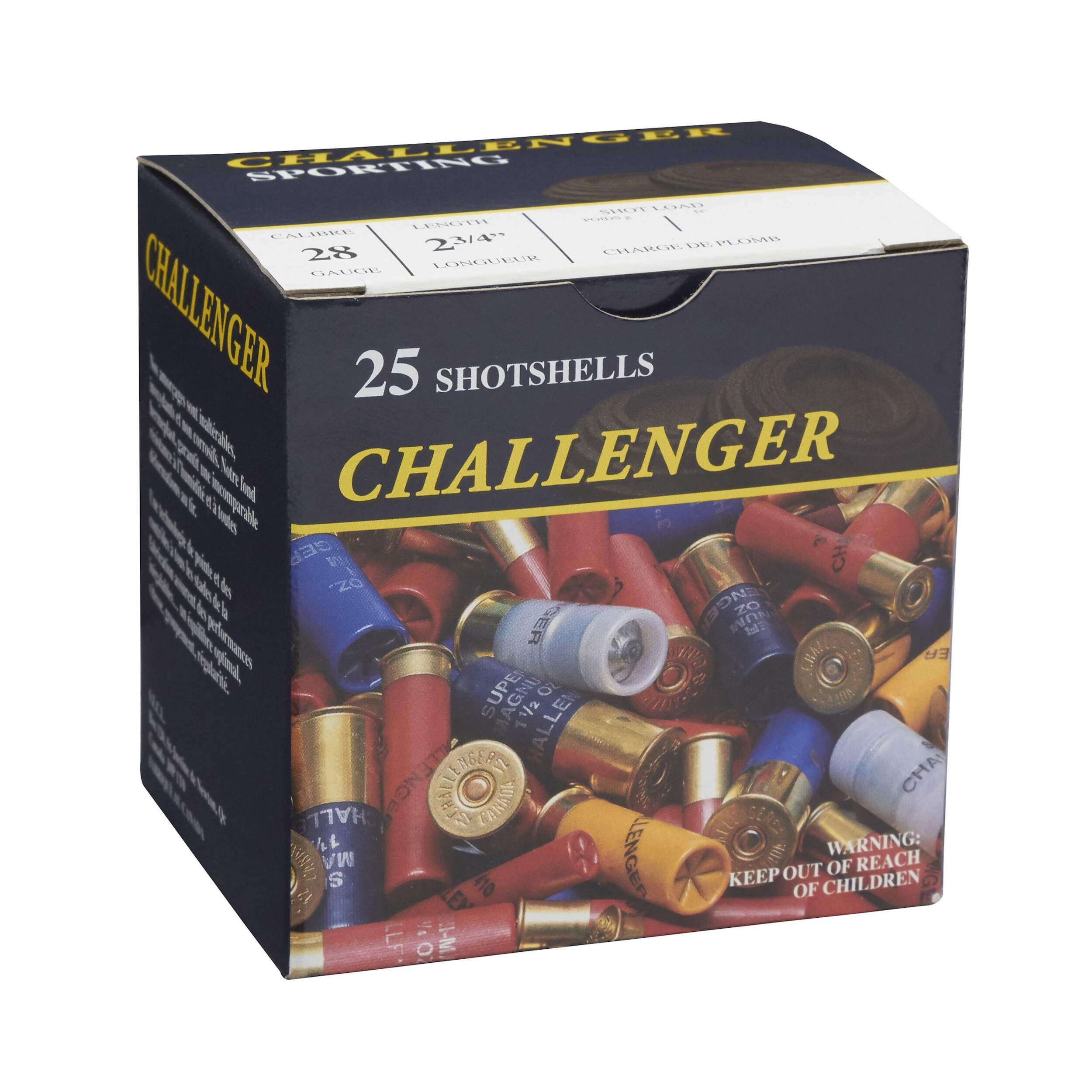 Challenger Target Load 28-Gauge #9 Shotshell Ammunition, 3/4-oz Front_Angled_Right