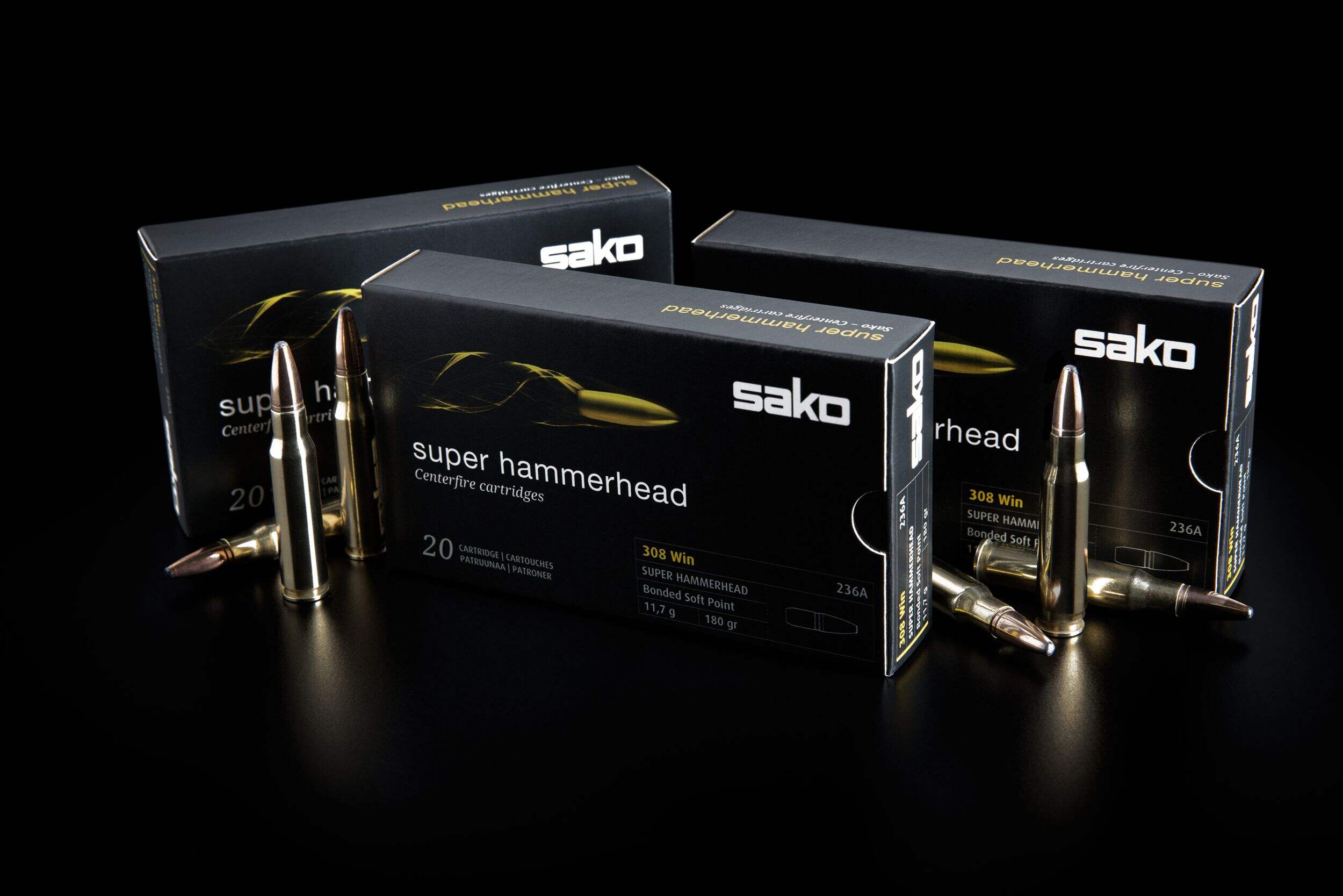 SAKO Gamehead 22-250 REM 55gr Soft Point, 20 rounds Composite_or_Mixed