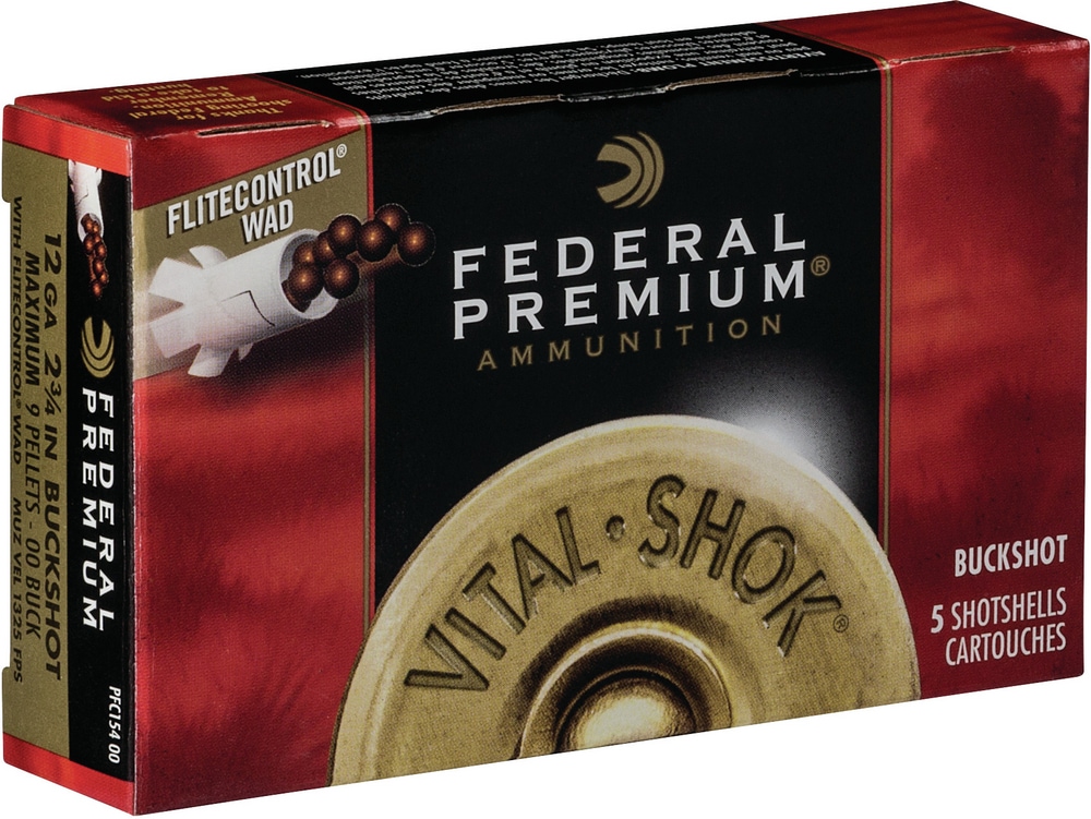 Federal Power Shok 20 Gauge 3in 0012 Pellet Buckshot Shotgun Shell
