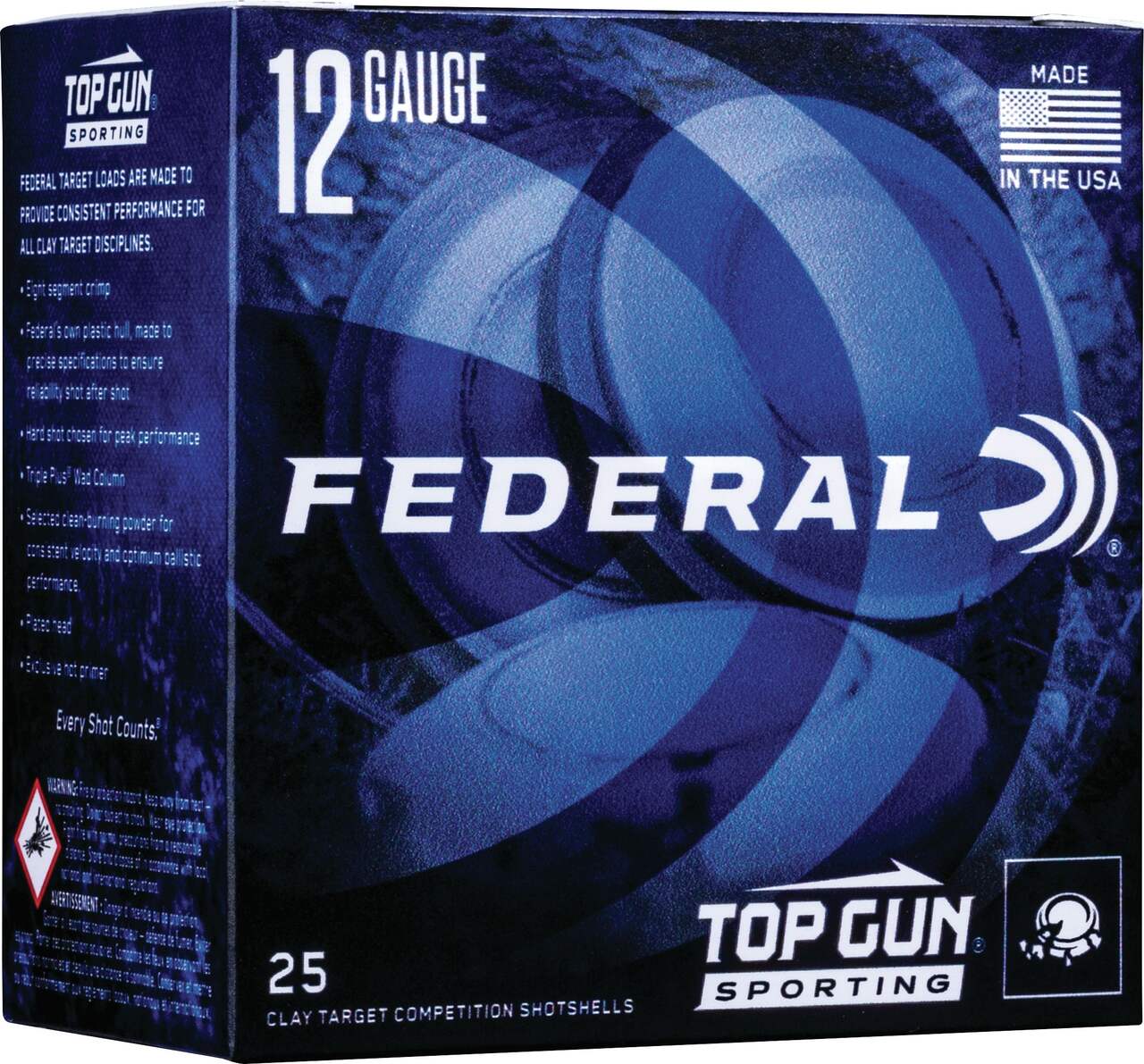 Federal Top Gun 12 Gauge 2-3/4-in 1-oz #7.5 Lead Shotgun Shell, 1250 FPS