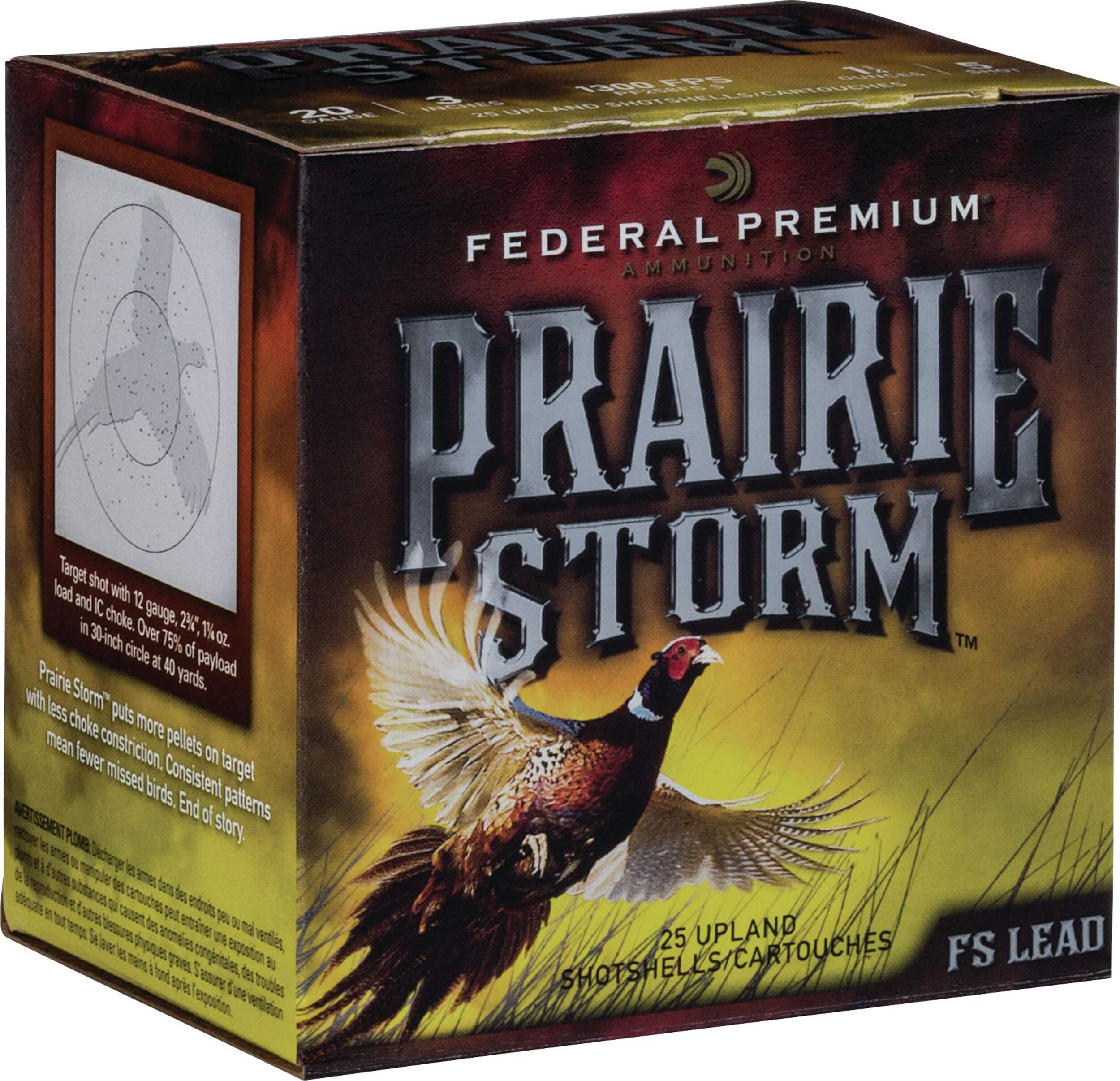 Federal Top Gun 20 Gauge 2-3/4-in 7/8-oz #7.5 Lead Shotgun Shell, 1250 FPS Front_Angled_Right