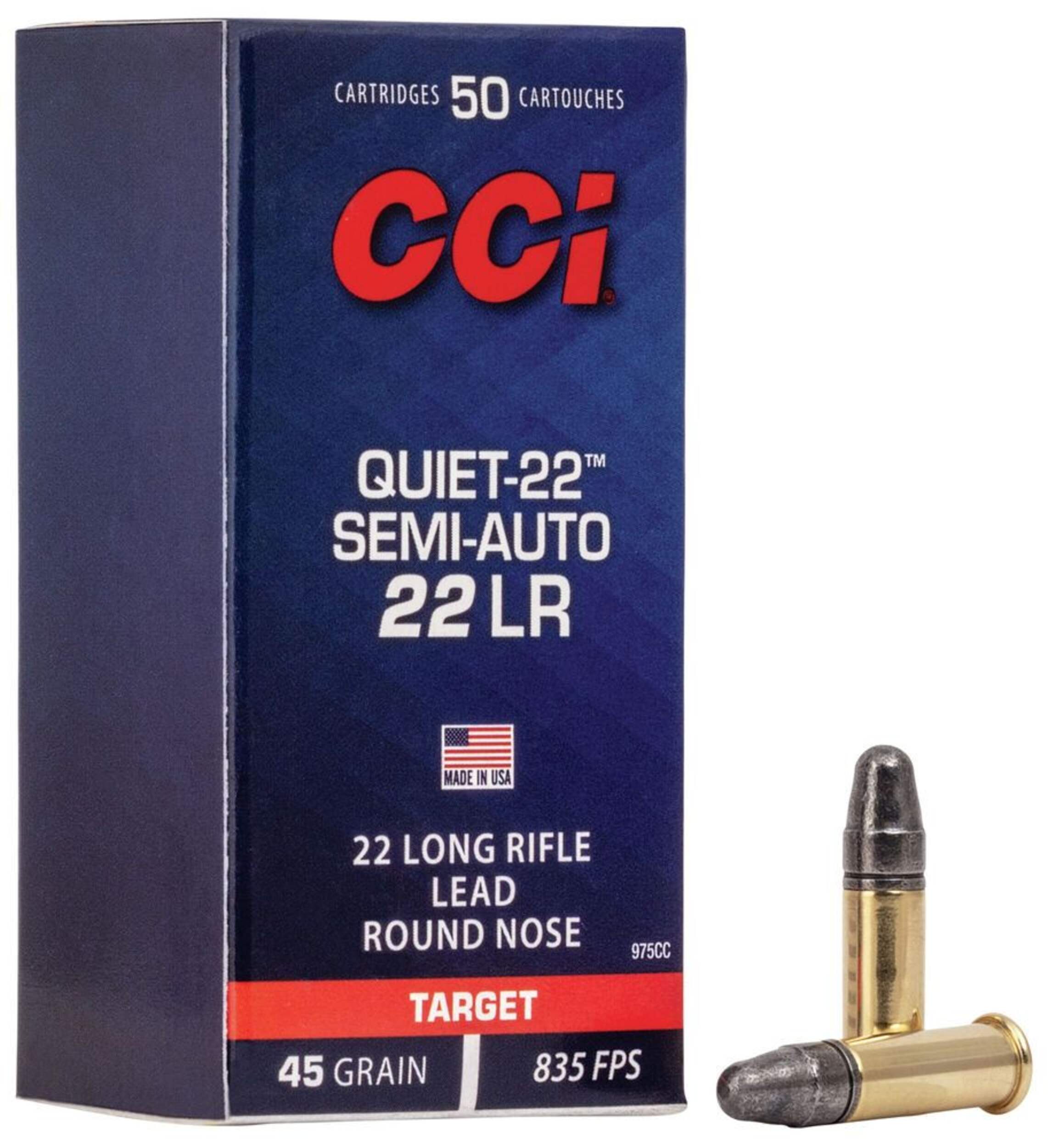 CCI 22 LR 40 Grain Lead Round Nose Subsonic Quiet 22 Composite_or_Mixed