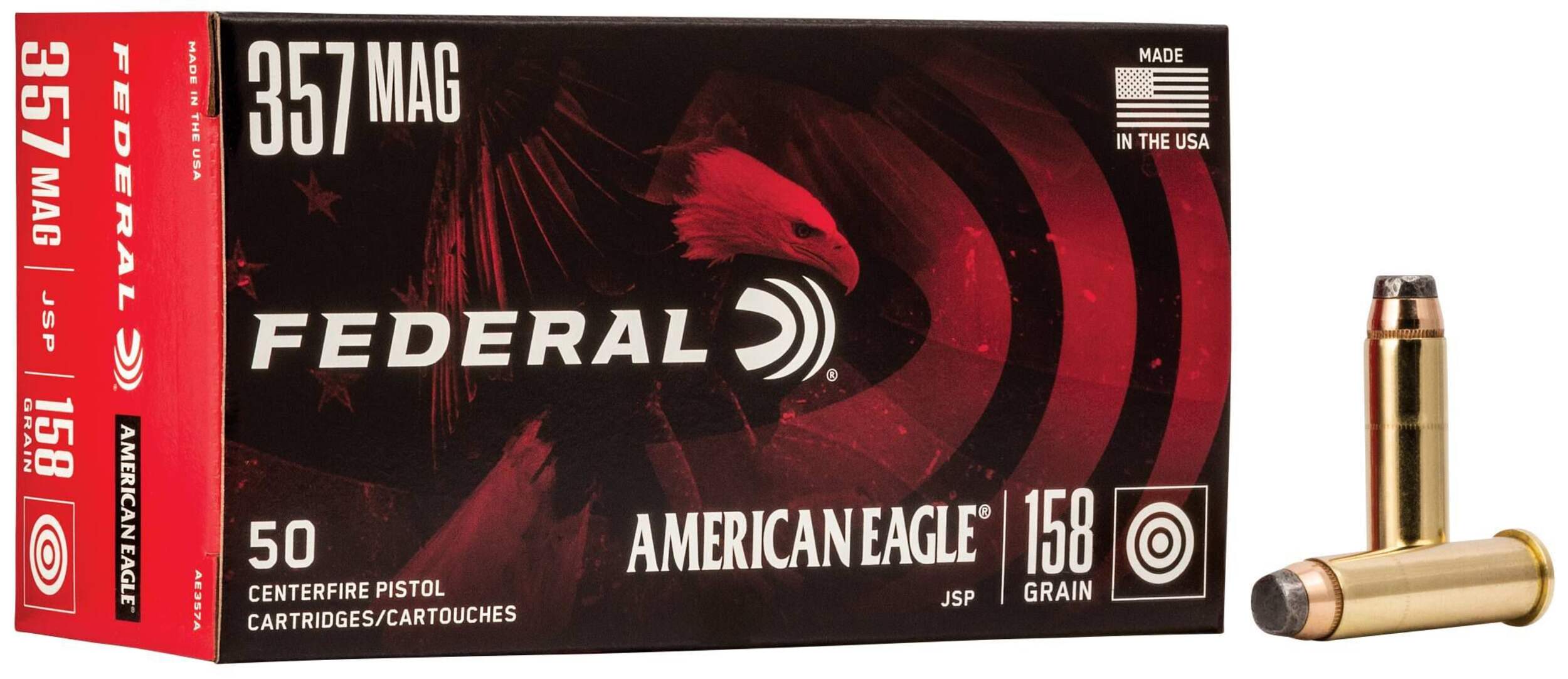 Federal American Eagle 357 Magnum 158 Grain Jacketed Soft Point Composite_or_Mixed