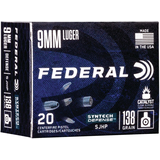 Federal Syntec 45 ACP 230 Grain Synthetic Jacketed Hollow Point Cartridge Front_Angled_Right