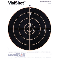Champion VisiColor Bull Shooting Target, 8-in Front_Flat