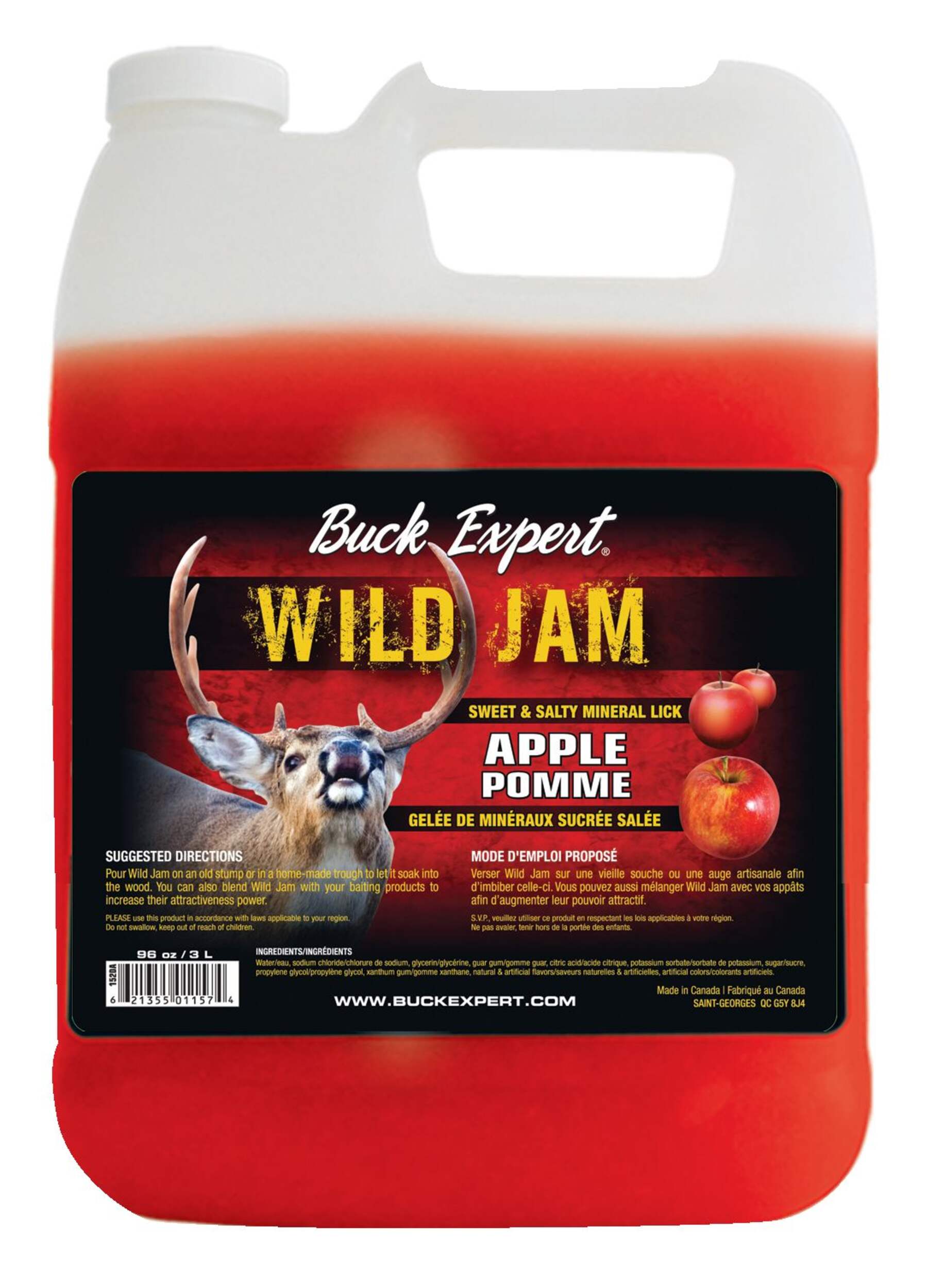 Buck Expert Wild Jam Sweet & Salty Apple Jelly Attractant Front_Flat