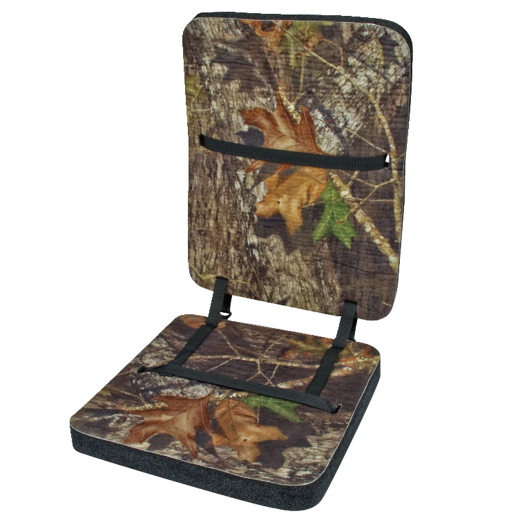 Mossy Oak Foam Waterproof Hunting Seat with Deluxe Backrest, Camouflage