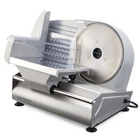 Huntshield Meat Slicer for Home Use, 7.5-in Front_Three_Fourths_Angled_Left