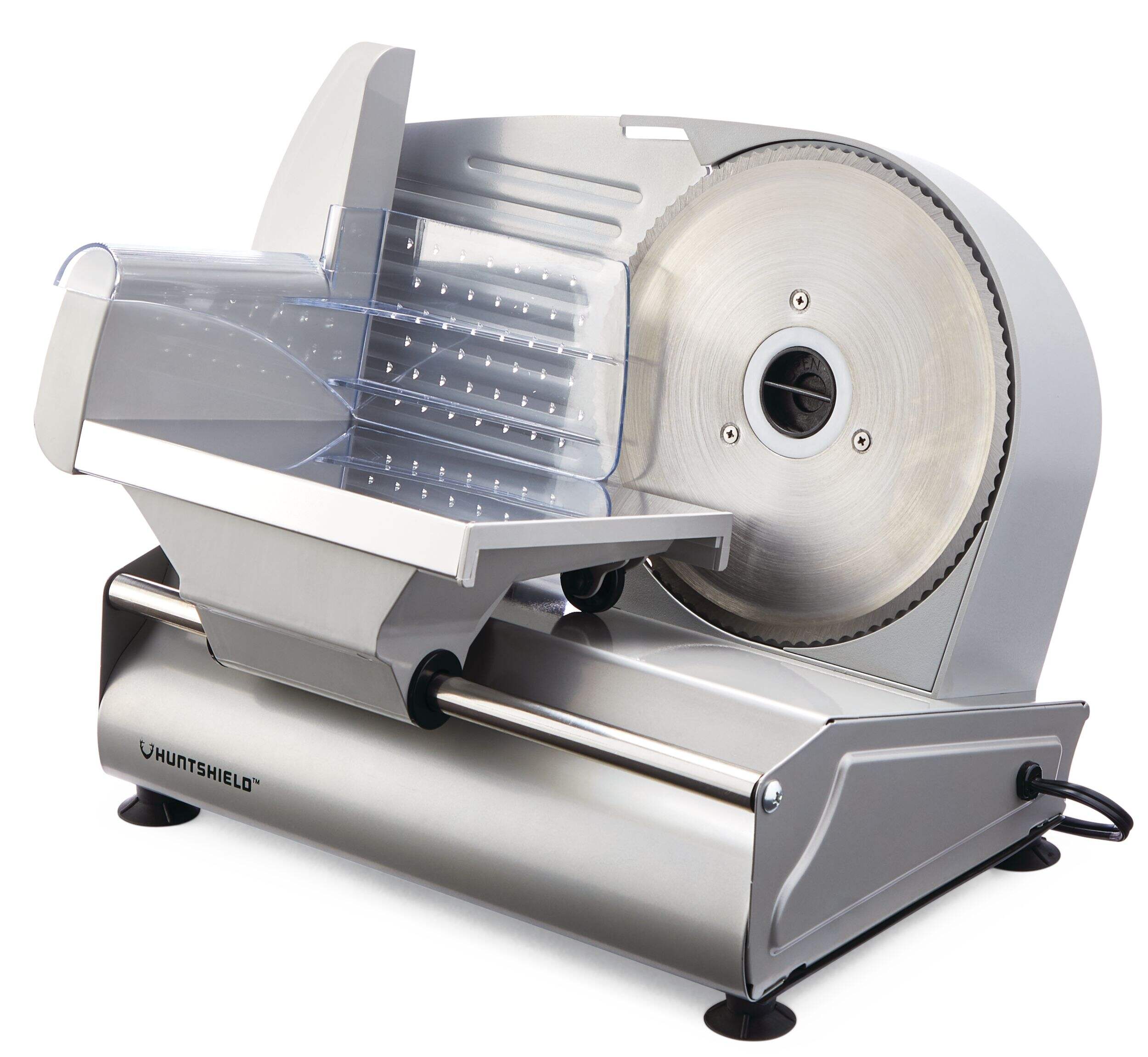 Huntshield Meat Slicer for Home Use, 7.5-in Front_Three_Fourths_Angled_Left