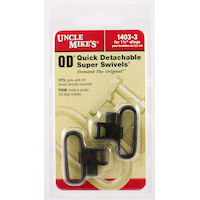 Uncle Mike's Quick Detachable Super Sling Swivels, Blued, 1-1/4-in