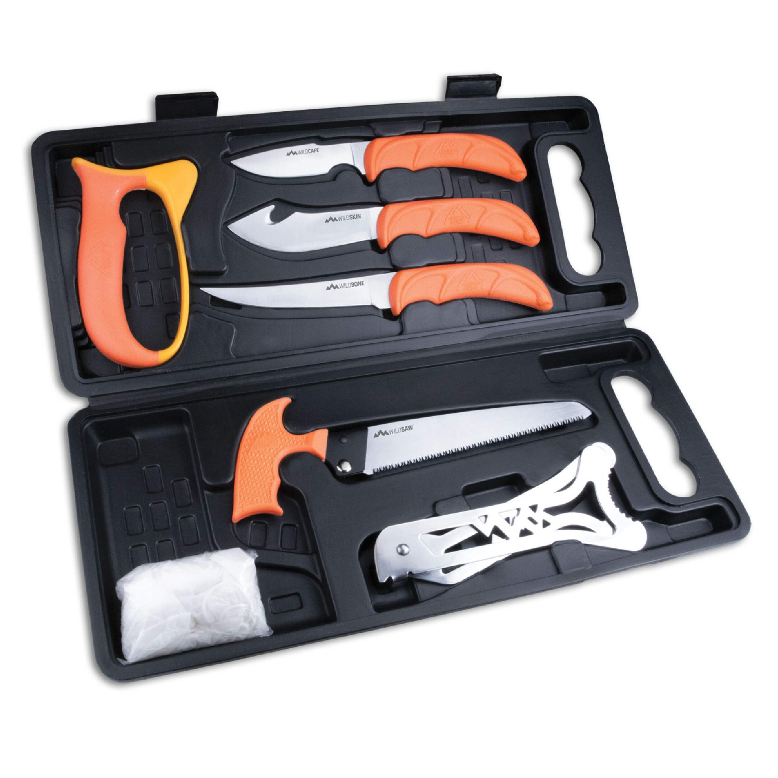 Outdoor Edge Wild-Pak Hunting Game Processing Set, 7-pc Front_Angled_Right
