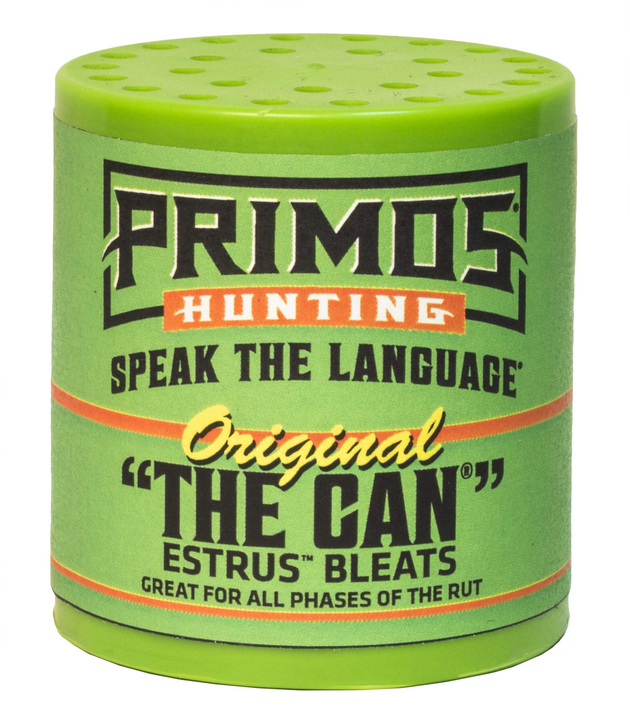 Primos The Original Can Hunting Estrus Bleat Doe Deer Call Front_Flat