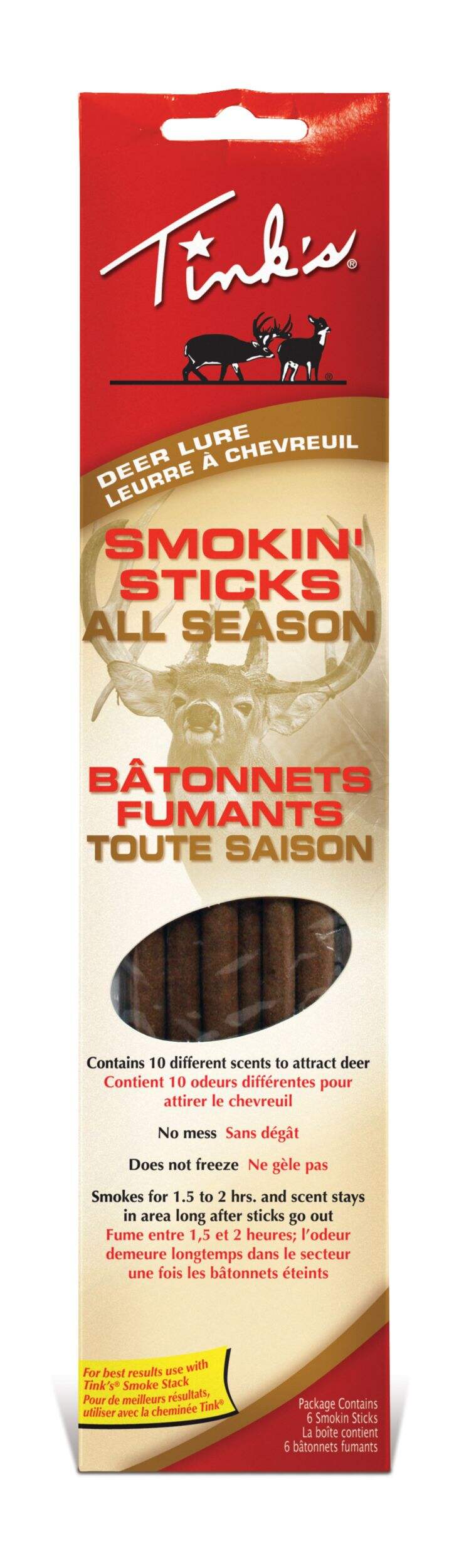 Tink's Doe Estrous Hunting Deer Attractant Smokin Sticks, 6-pk Front_Flat