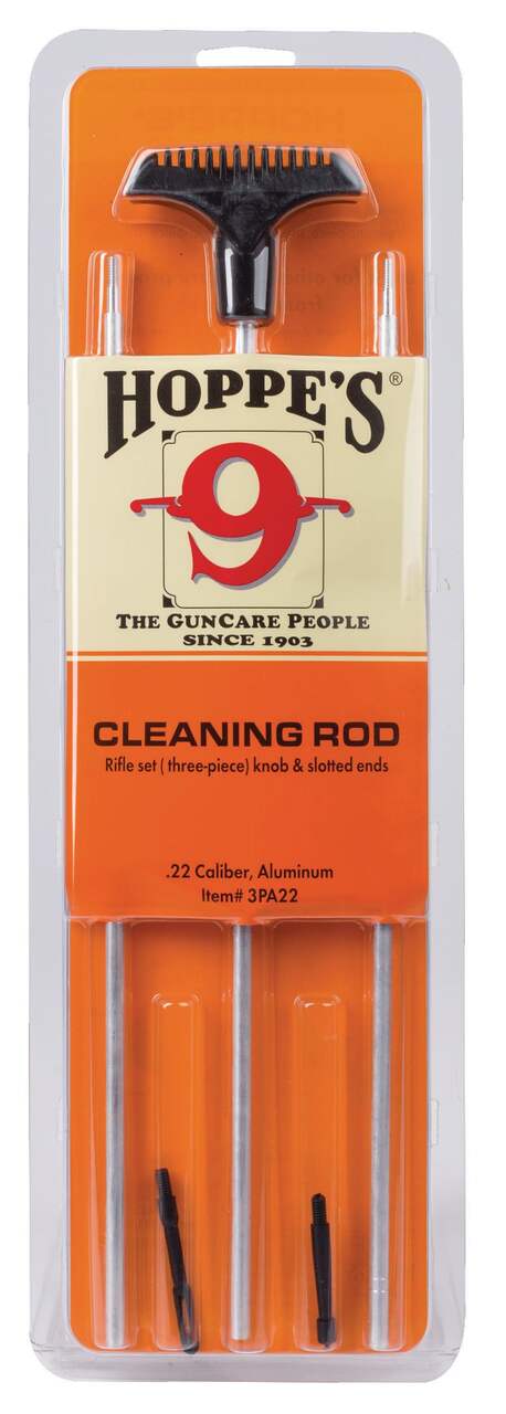 Hoppe's .22 Caliber Aluminum Hunting Handgun Cleaning Rods, 3-pc