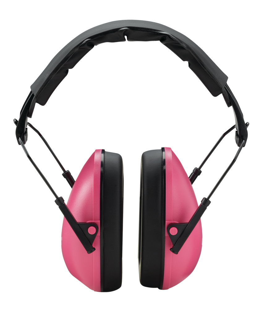 Champion 21DB Slim Fit Collapsible Hunting Passive Ear Muffs, Pink
