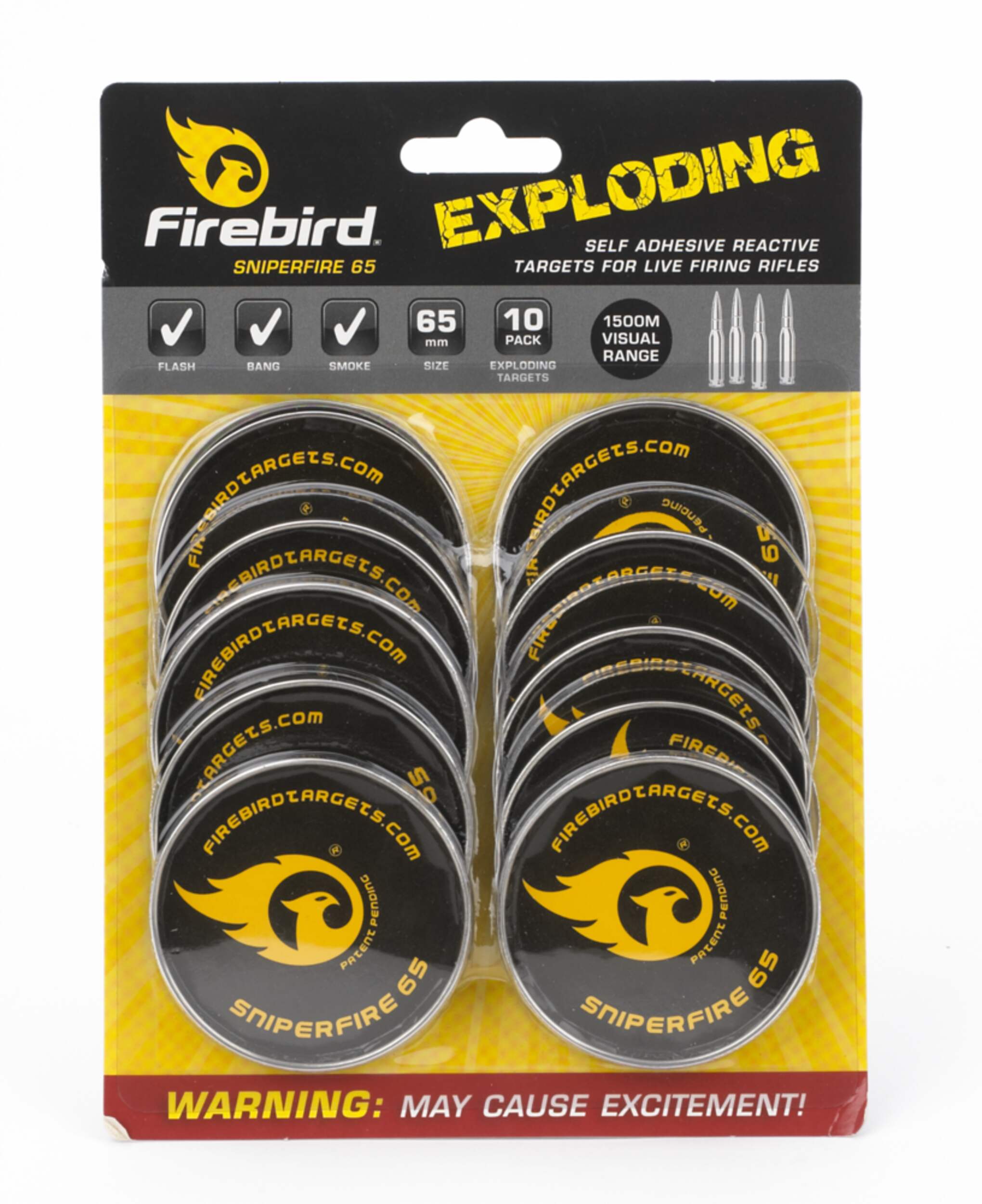 Firebird Exploding SF65 Sniper Target Front_Flat