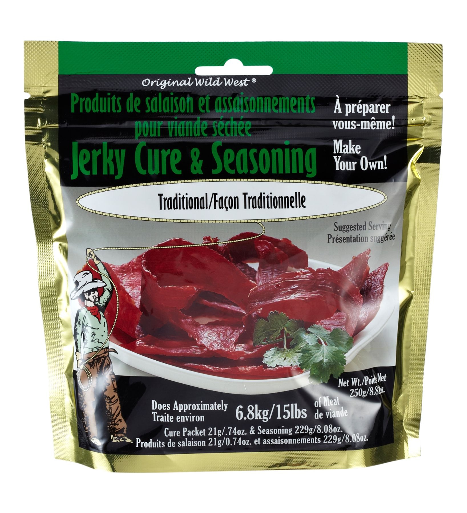 Original Wild West Jerky Cure and Seasoning, Traditional, 250g