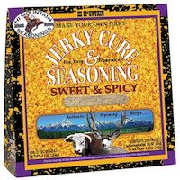 Mélange d'assaisonnements et de marinade à charqui Hi Mountain Make Your Own, sucré et épicé, 204 g Front_Angled_Right