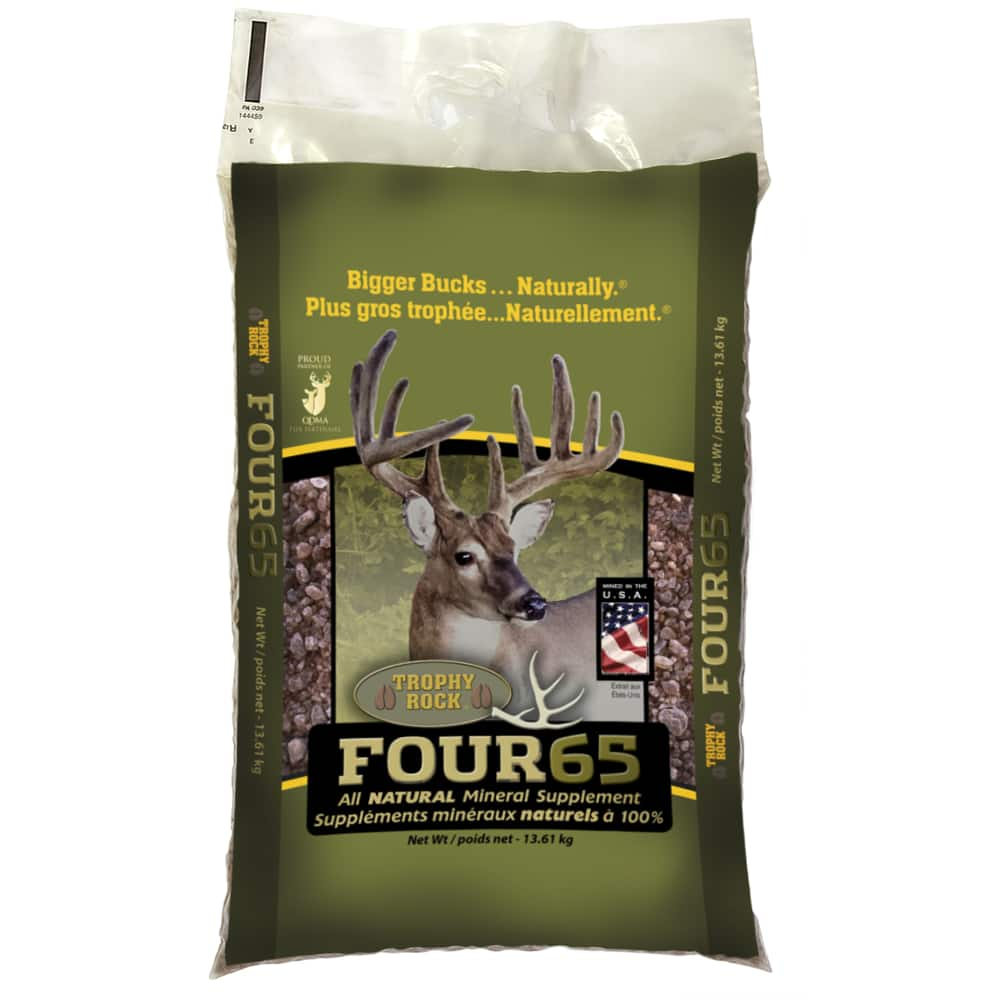 Trophy Rock Four65 All-Natural Hunting Deer Mineral Supplement, 30-lbs ...