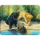 Planche à découper de nouvelle génération, chiots, 12x16 po Front_Flat