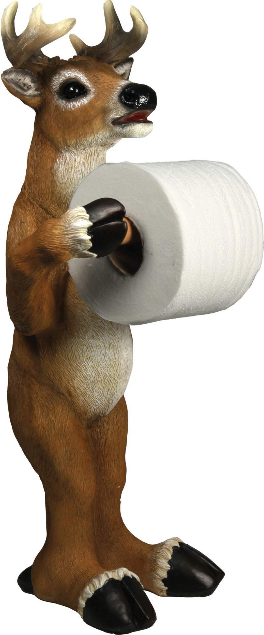 Standing Deer Toilet Paper Holder, 21.5-in Front_Angled_Right