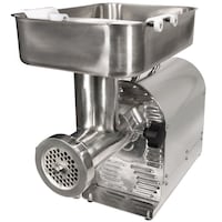 Weston #22 Stainless Steel Pro-Series Electric Meat Grinder Front_Angled_Left