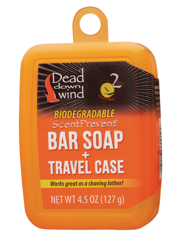 Pain de savon biodégradable Dead Down Wind pour la chasse avec étui de
