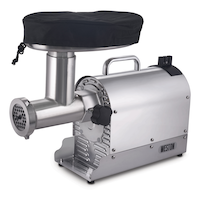Weston Pro Series™ #12 Stainless Steel Meat Grinder Front_Three_Fourths_Angled_Left