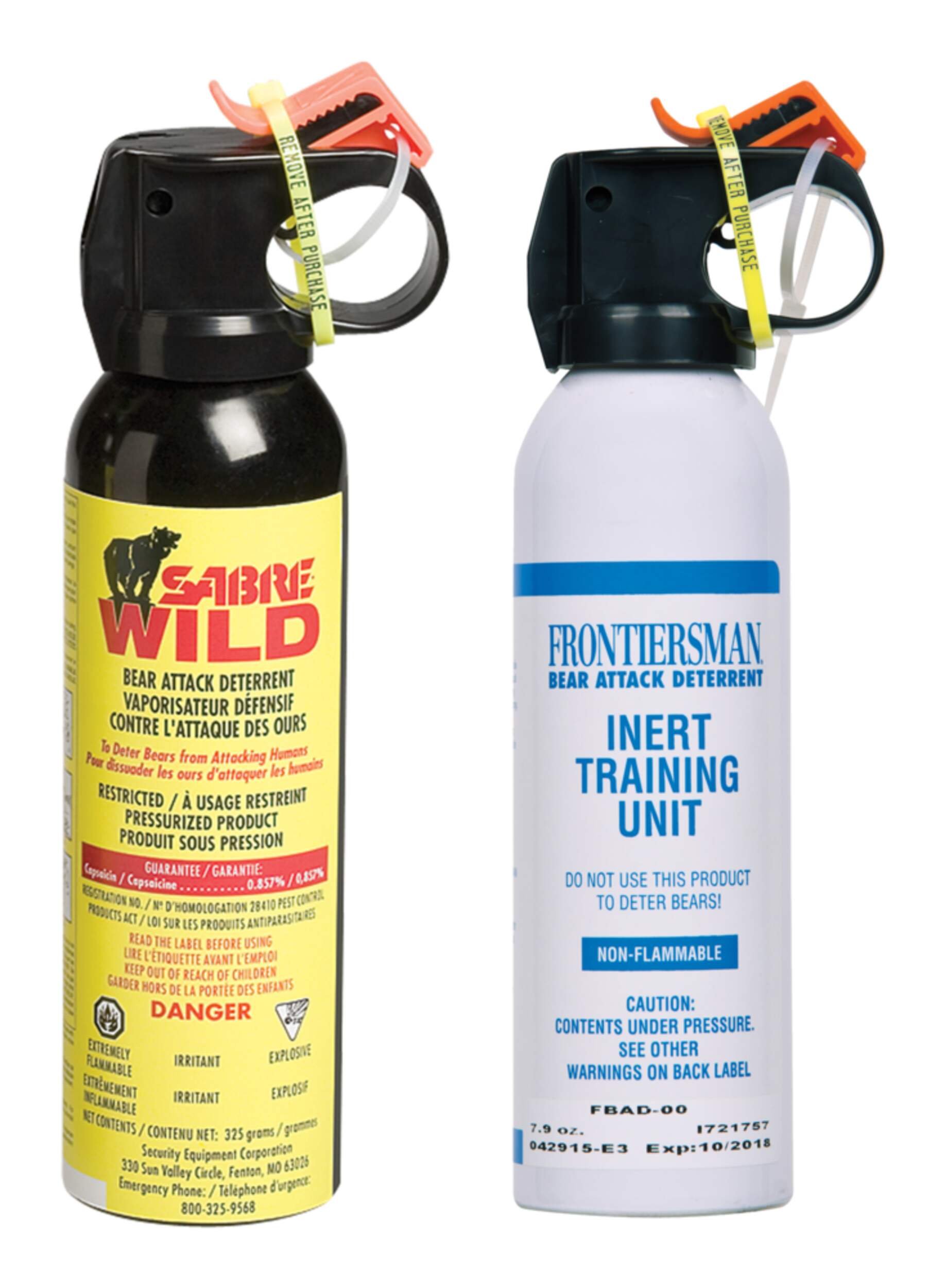 Répulsif anti-attaque d'ours Sabre Wild Bear, avec vaporisateur d'entraînement, 225 g Front_Elevated