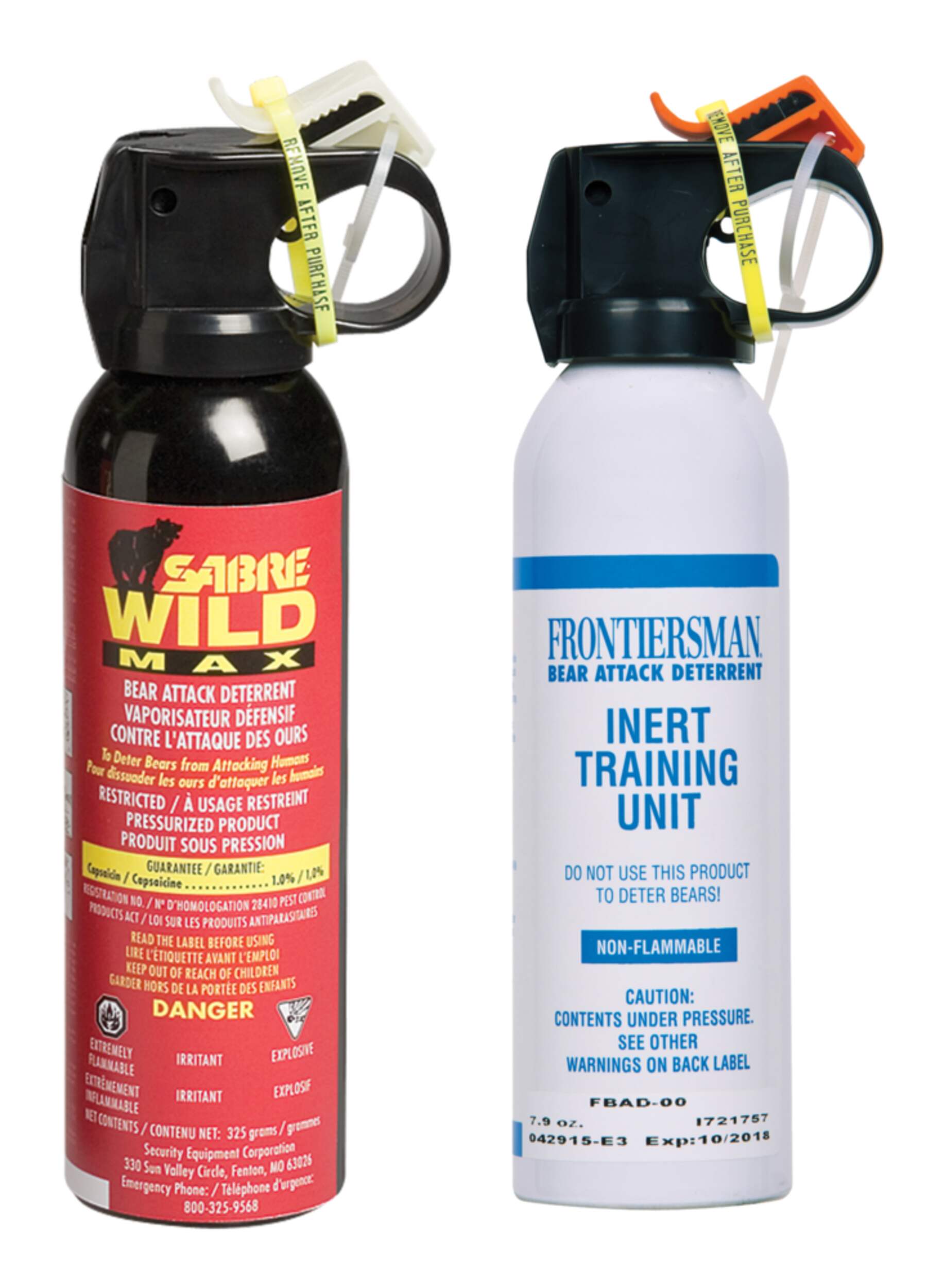 Sabre Wild Max Bear Attack Deterrent Spray, with Practice Canister, 225