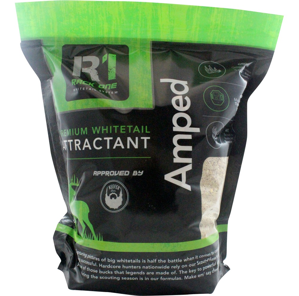 Rack One Amped Premium Hunting Whitetail Deer Attractant Bag, 5lbs