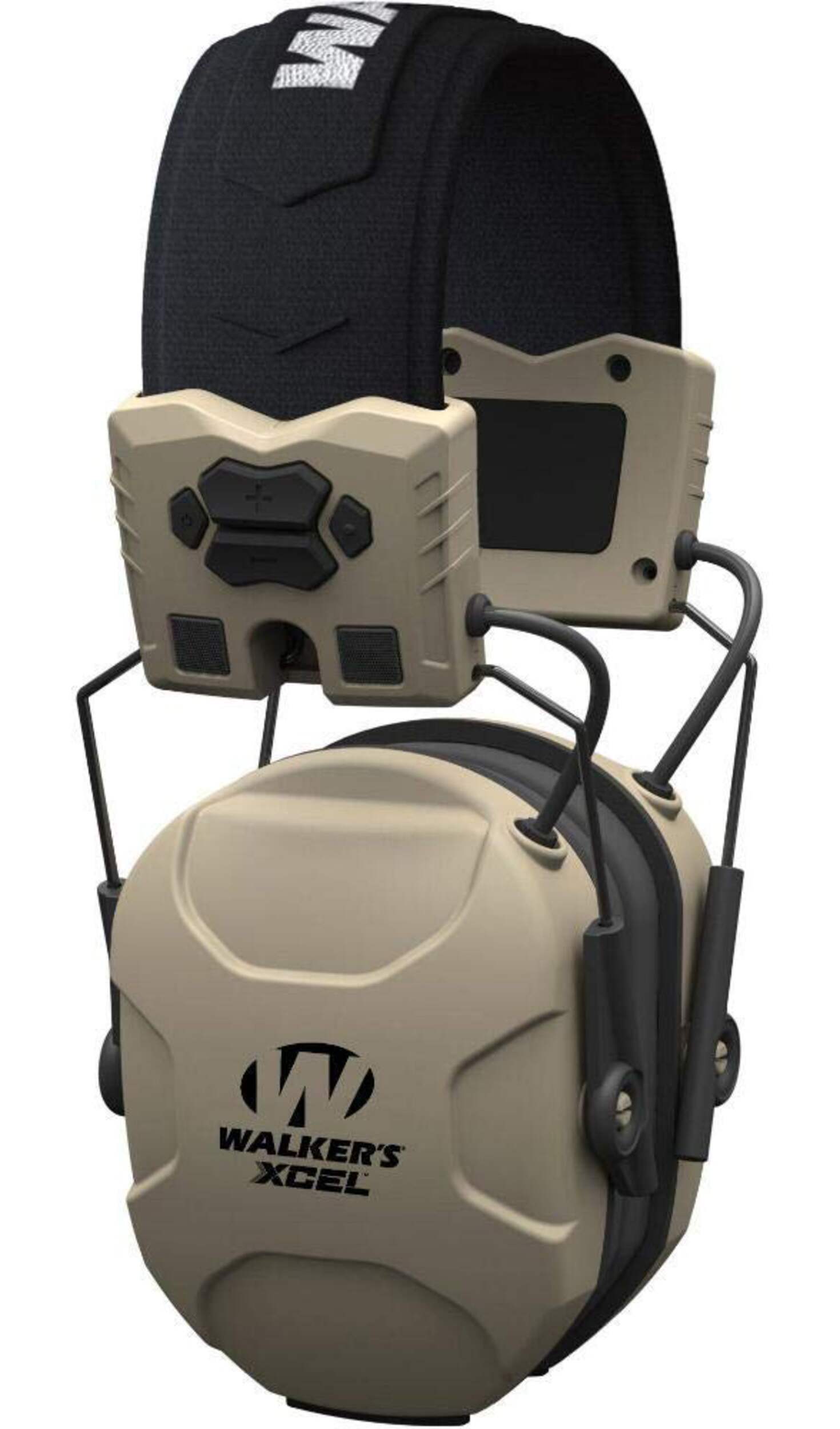 Walker's XCEL 100 Digital Electronic Hunting Shooting Earmuffs, Grey CloseUp