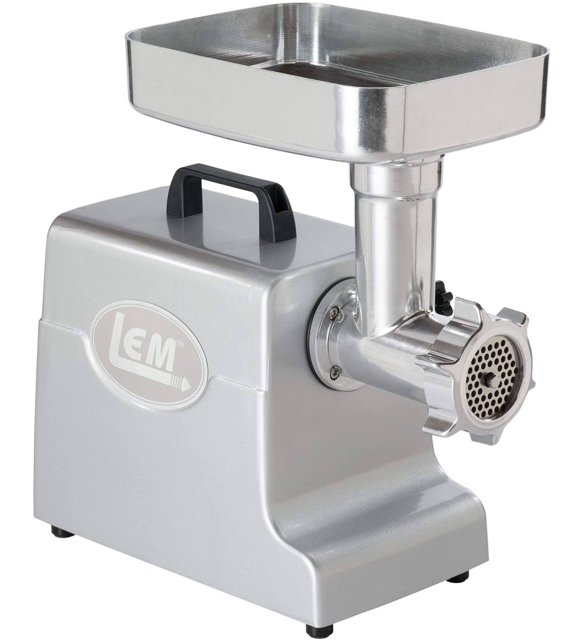 LEM Might Bite #8 Aluminum 500W Meat Grinder Front_Angled_Right