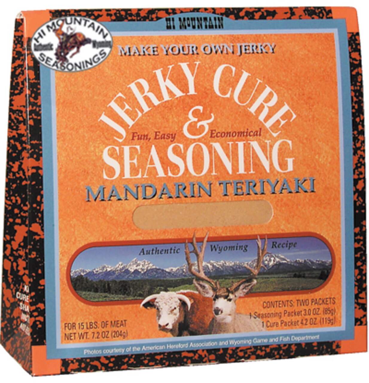 Hi Mountain Make Your Own Jerky Cure & Seasoning Kit, Mandarin Teriyaki  Blend, 204-g