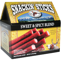 Préparation pour bâtonnets de charqui Snackin' Sticks de Hi Mountain Make Your Own, mélange sucré et piquant, 408 g Front_Angled_Right