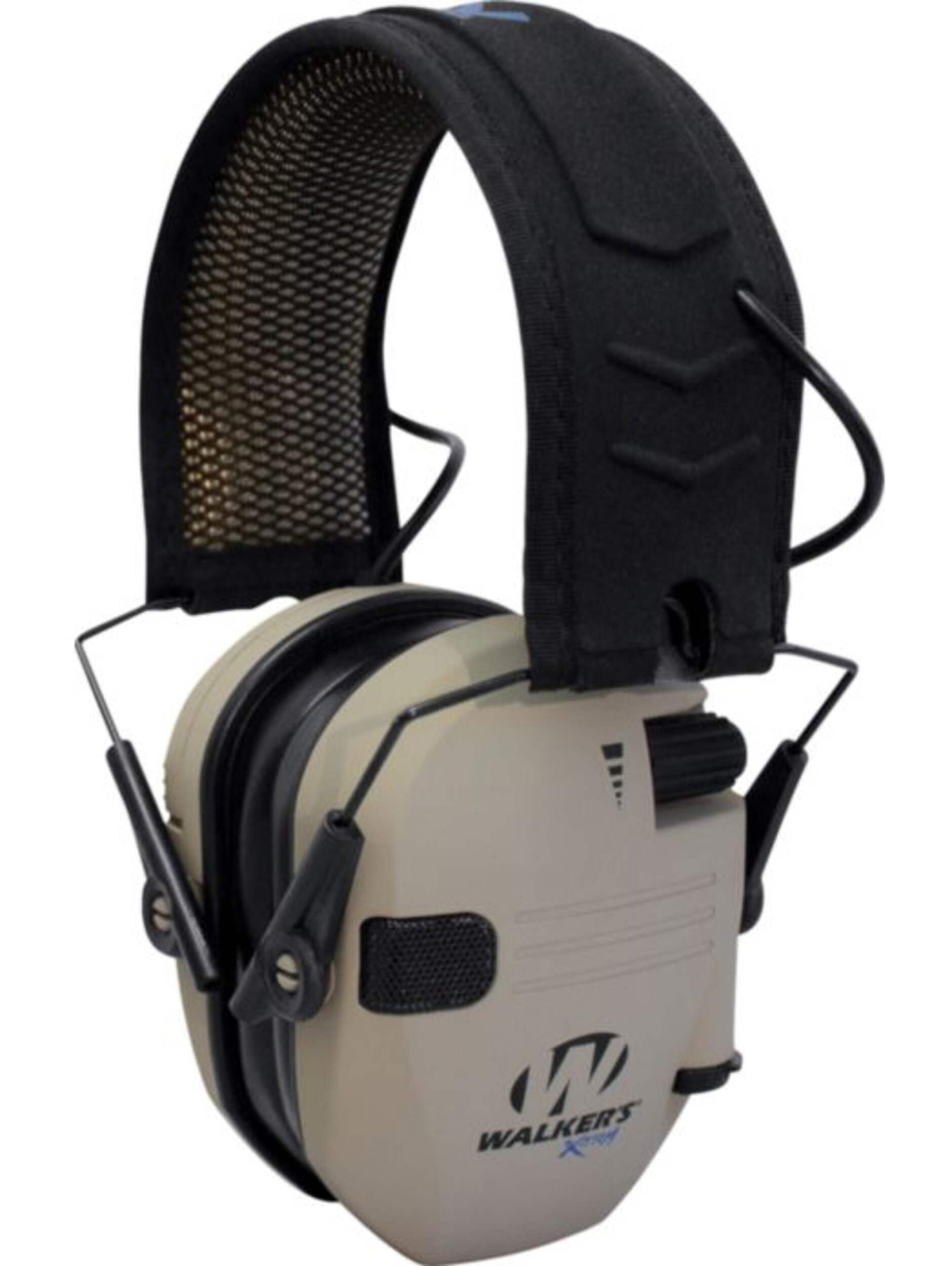 Walker's X-TRM Razor 23-DB Digital Hunting Shooting Earmuffs, Black Front_Angled_Right