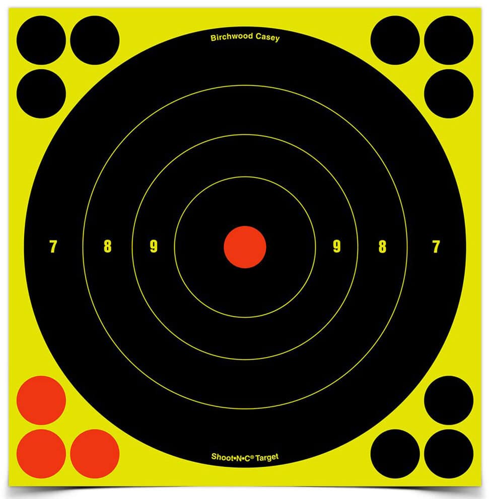 See Hits Instantly Birchwood Casey Shoot-N-C 8 Targets Adhesive 
