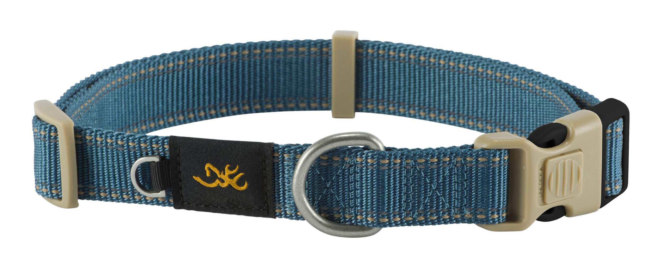 Collier pour chien ajustable Browning, bleu, grand Front_Angled_Right