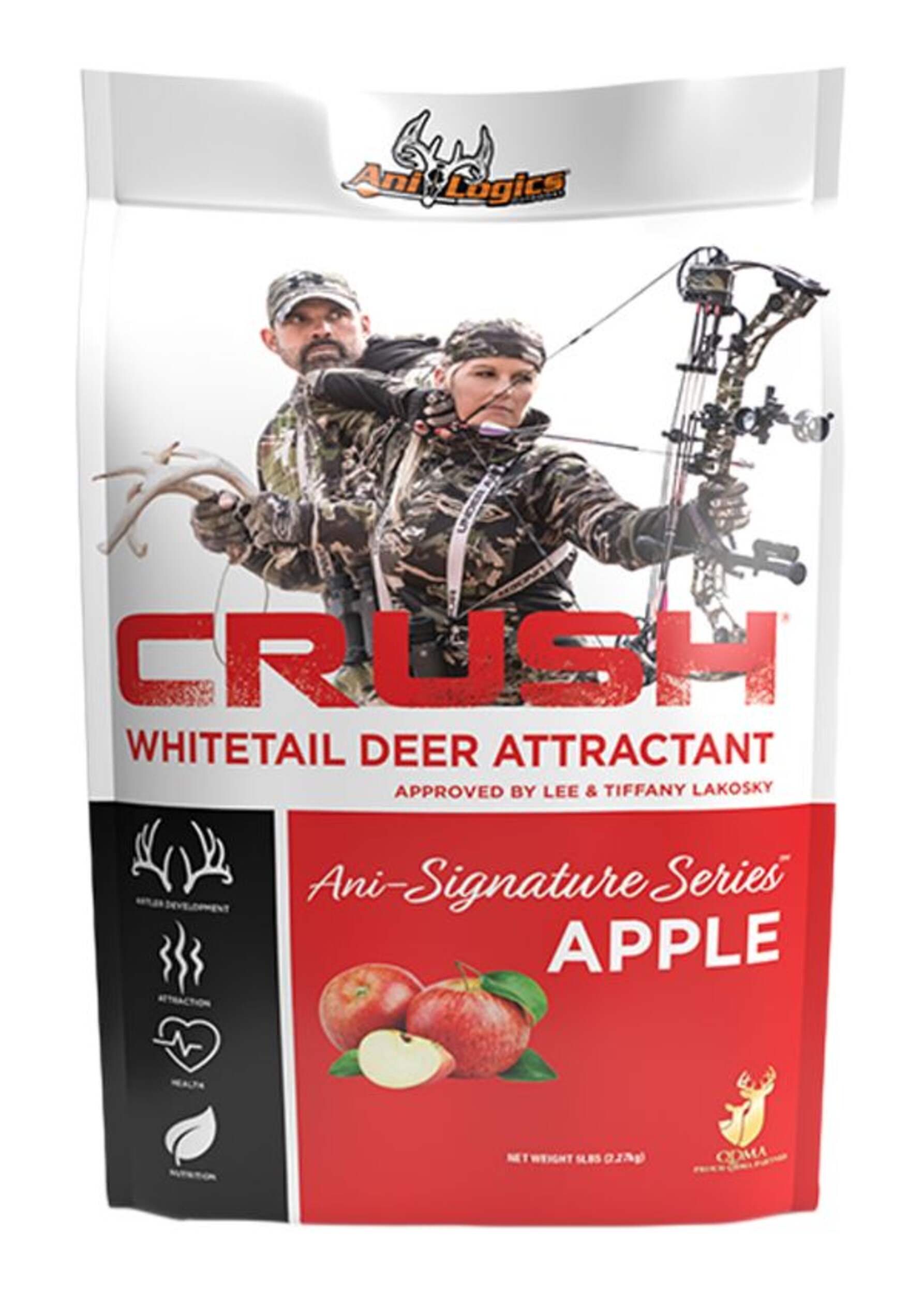 CRUSH Ani-Signature Series™ Hunting Granular Deer Attractant, Apple, 5-lb Front_Flat
