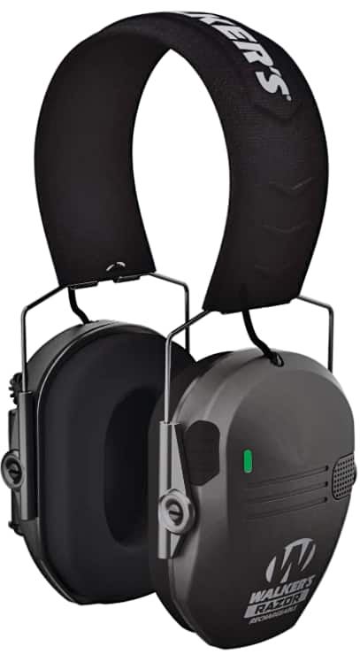 Protège-oreilles de chasse électroniques rechargeables Walkers Razor, noir  Canadian Tire
