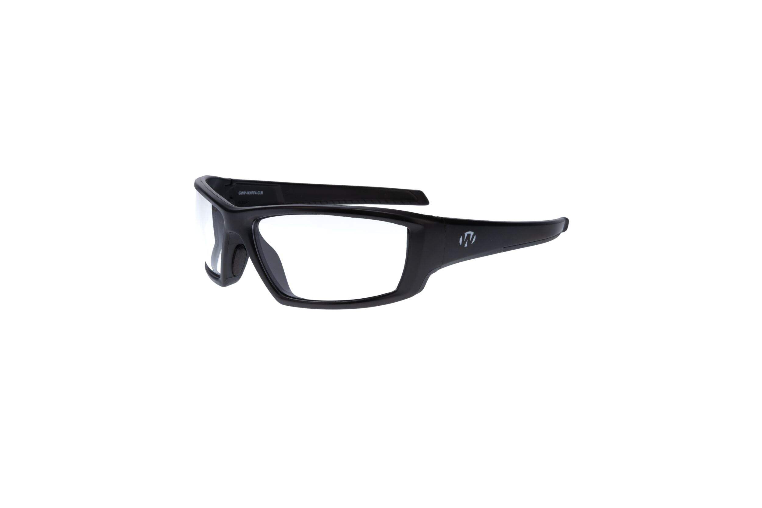 Walker's Full Frame Vector Hunting Shooting Glasses with Carry Case, Matte Black Front_Three_Fourths_Angled_Left