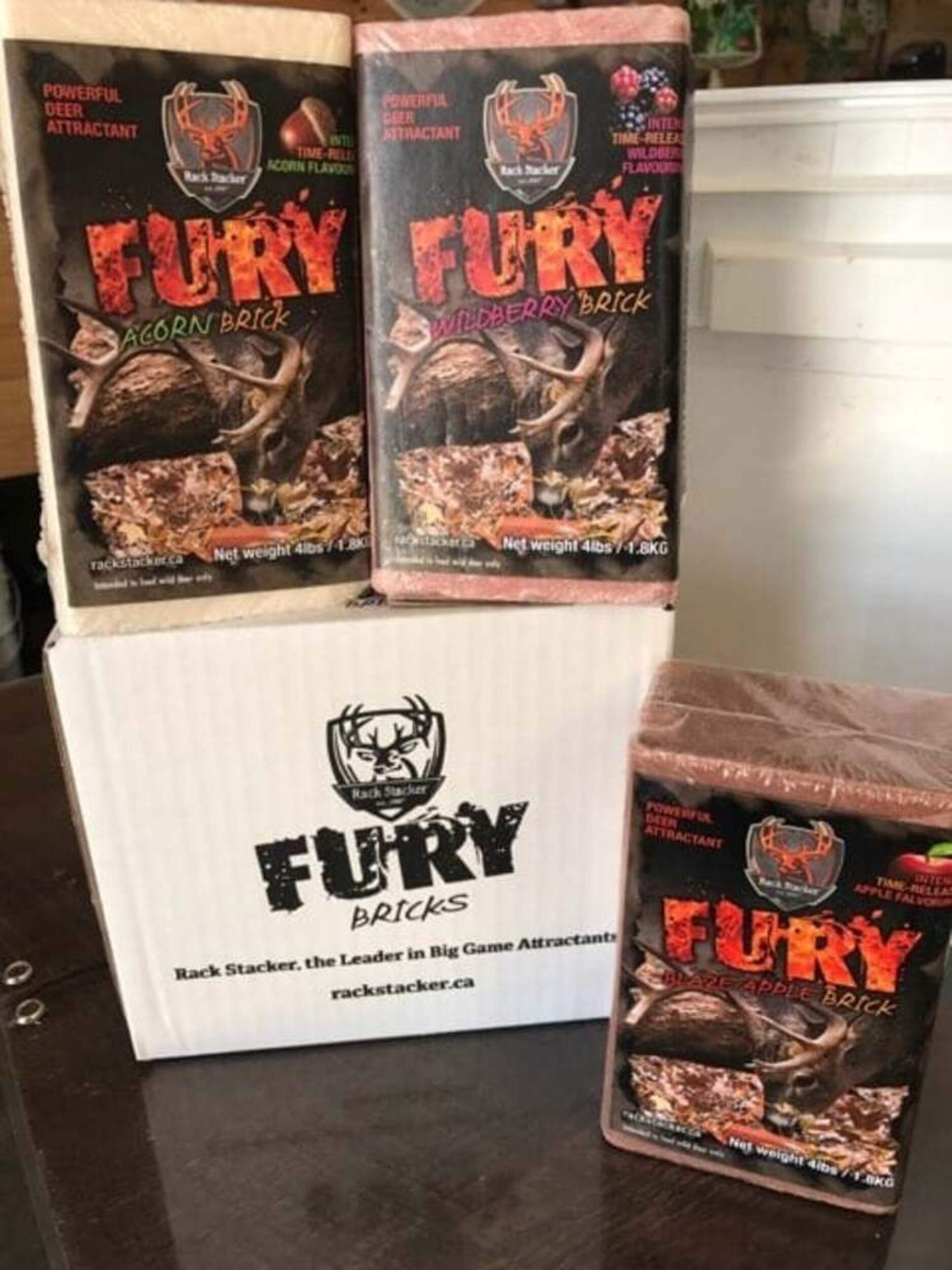 Rack Stacker Fury Hunting Powerful Deer Attractant Brick, Wildberry, 1.