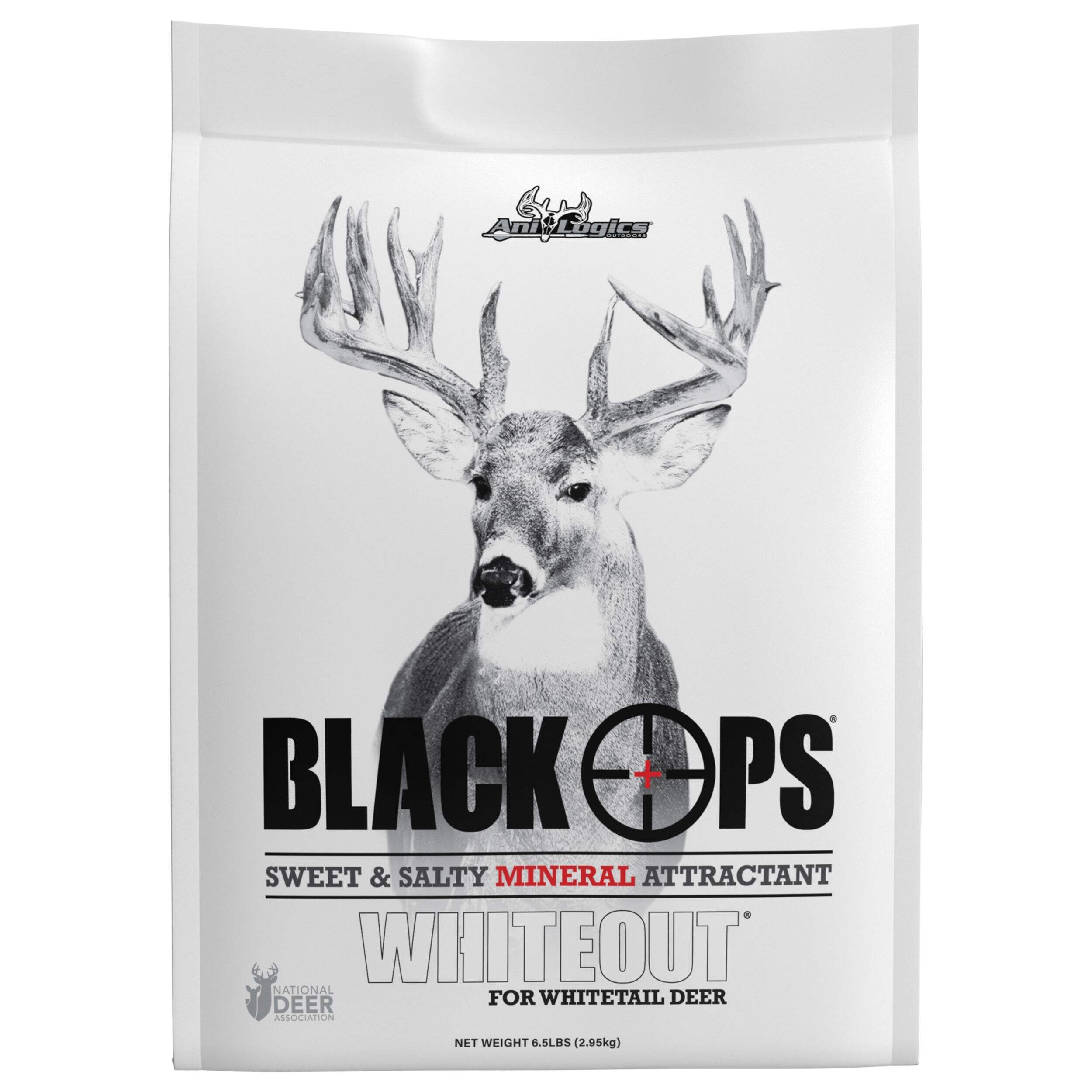 BIGROCK Anilogics Black Ops Sweet & Salty Mineral Whitetail Deer/Elk Attractant, 6.5-lb, White Front_Flat