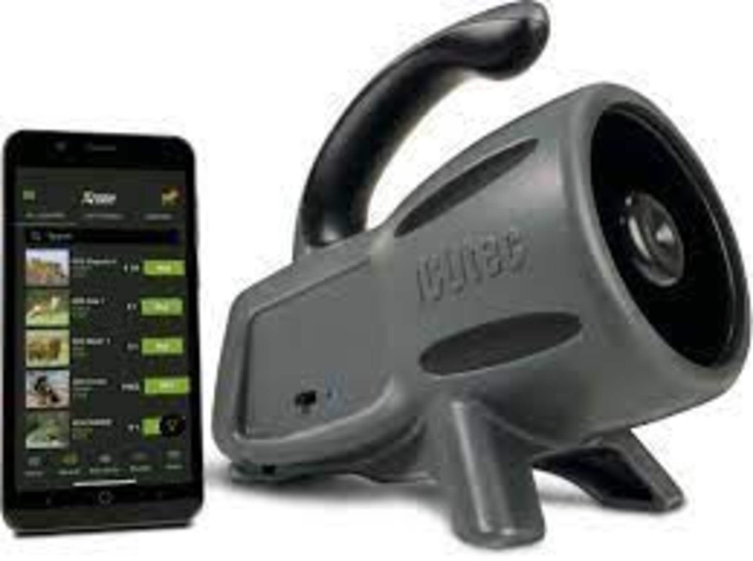 BIGROCK Ico Tech Rascal Bluetooth Programmable Game Call, 100-yard Range, Grey Front_Three_Fourths_Angled_Right