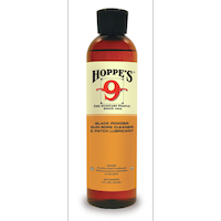 Hoppe's #9 Plus Black Powder Gun Bore Cleaner and Patch Lubricant with Safety Cap, 8-oz Front_Flat