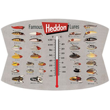 Open Road Brands Weather Resistant Die Cut Embossed Tin Thermometer Decor Sign, Grey Front_Flat