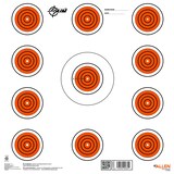 Allen EZ Aim Shooting with 11 Spots, 12-in, 13-pk Front_Flat