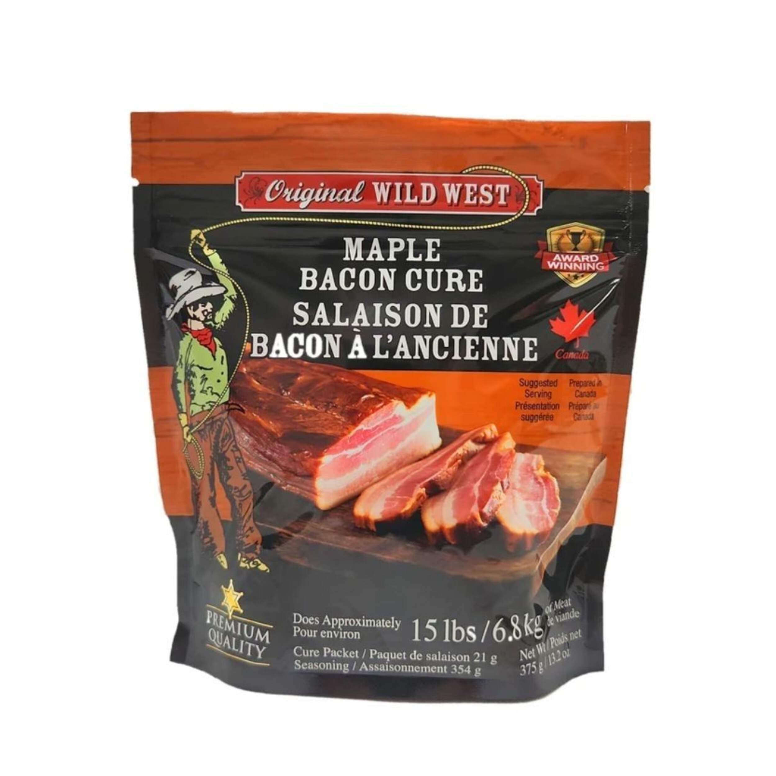 Original Wild West Maple Bacon Cure, 375-g Front_Flat